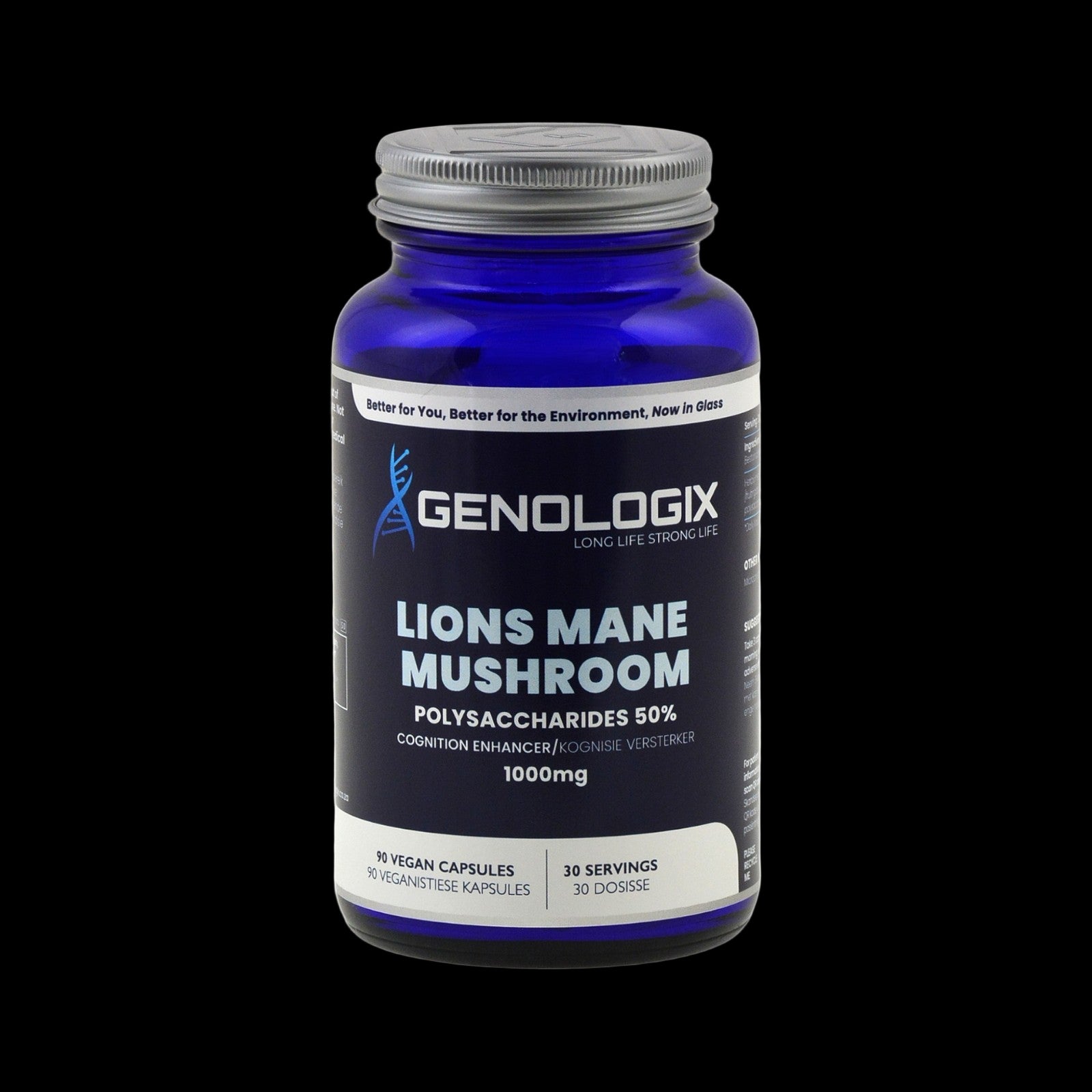 Genologix - Lions Mane Mushroom 1000mg (30 servings x 90 capsules)
