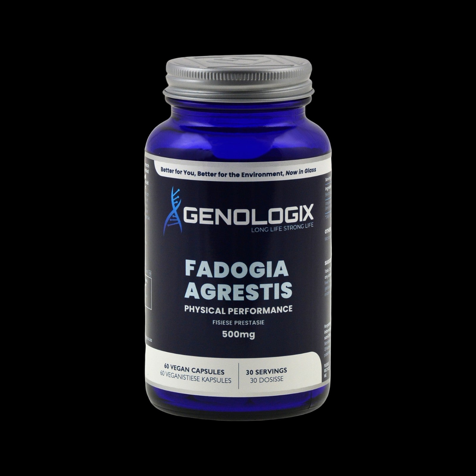 Genologix - Fadogia Agrestis 500mg (30 Servings x 60 Capsules)