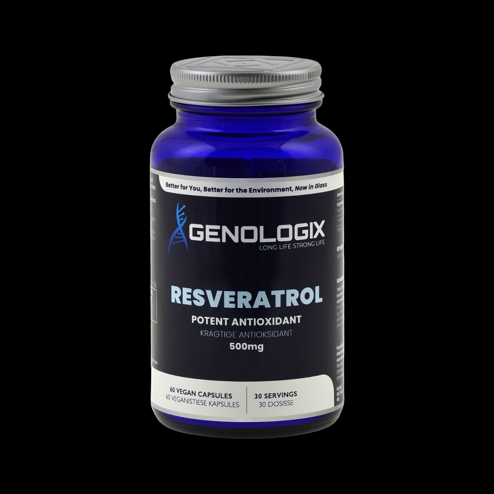 Genologix - Resveratrol 500mg (30 servings x 60 capsules)